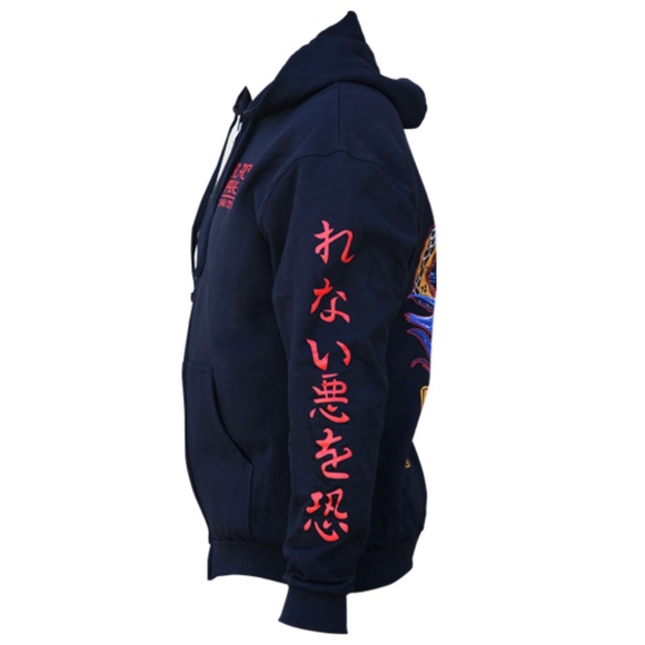 Scorned Japanese Demon Tattoo Art Black Hoodie S- M-L-XL-2XL NWT - Picture 6 of 9